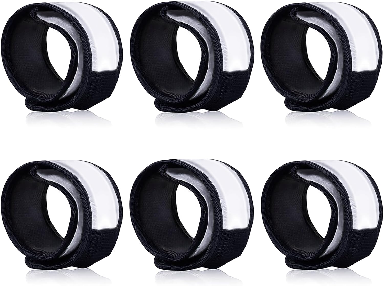 6 PCS LED Slap Bracelets, Night Safety Light Up LED Bracelets for Kids