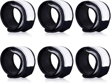 esonstyle 6 PCS LED Glow Bracelets, Night Safety Light Up Bracelets for Kids - Glow in The Dark Party Favors for Halloween, Christmas, Concerts, Festivals, Sports, Camping, Green