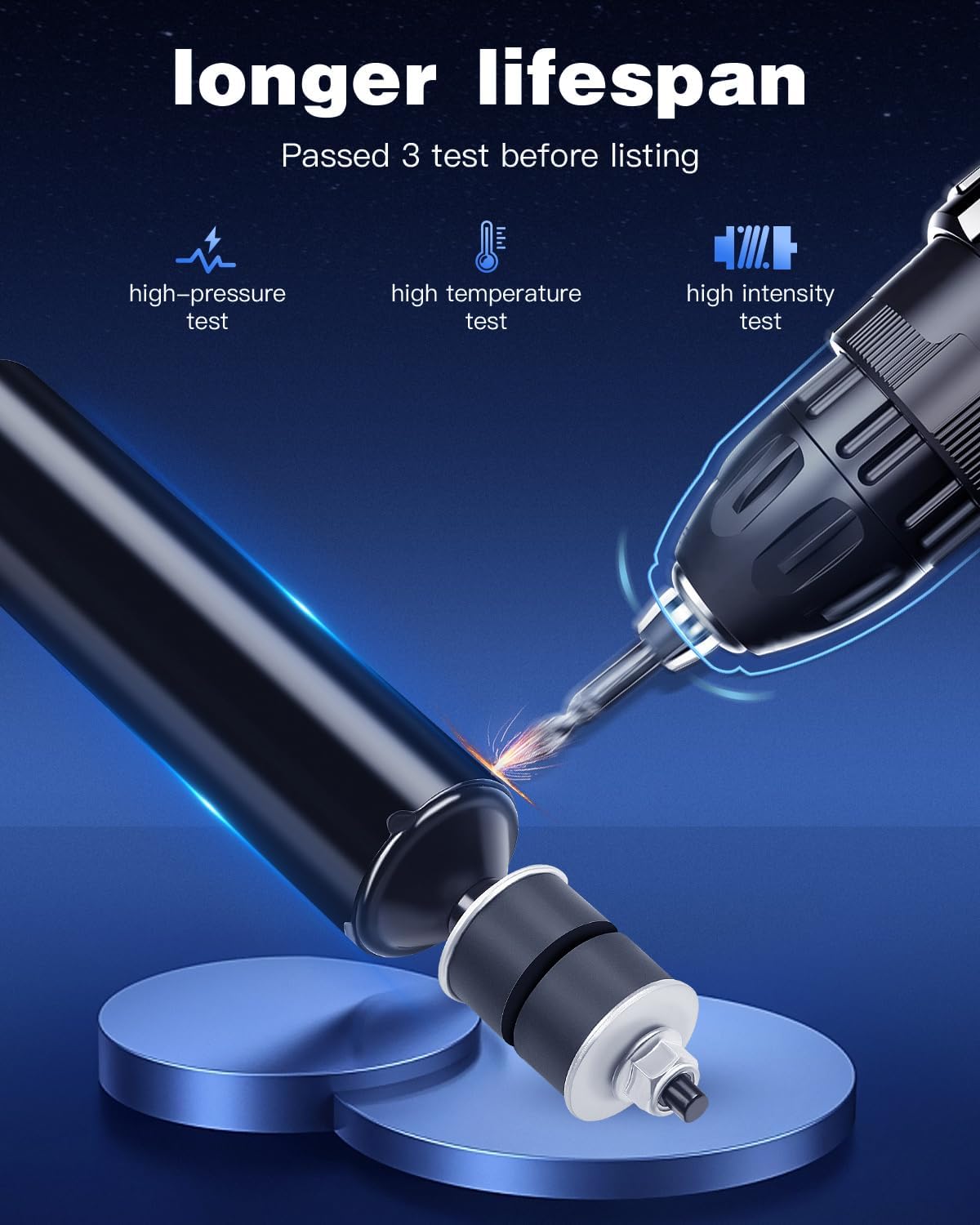 Rear Shocks Absorbers,ECCPP Gas Shocks for Toyota fits 2003-2021 for Toyota 4Runner,2007-2014 for Toyota FJ Cruiser Pair Shocks with 344410