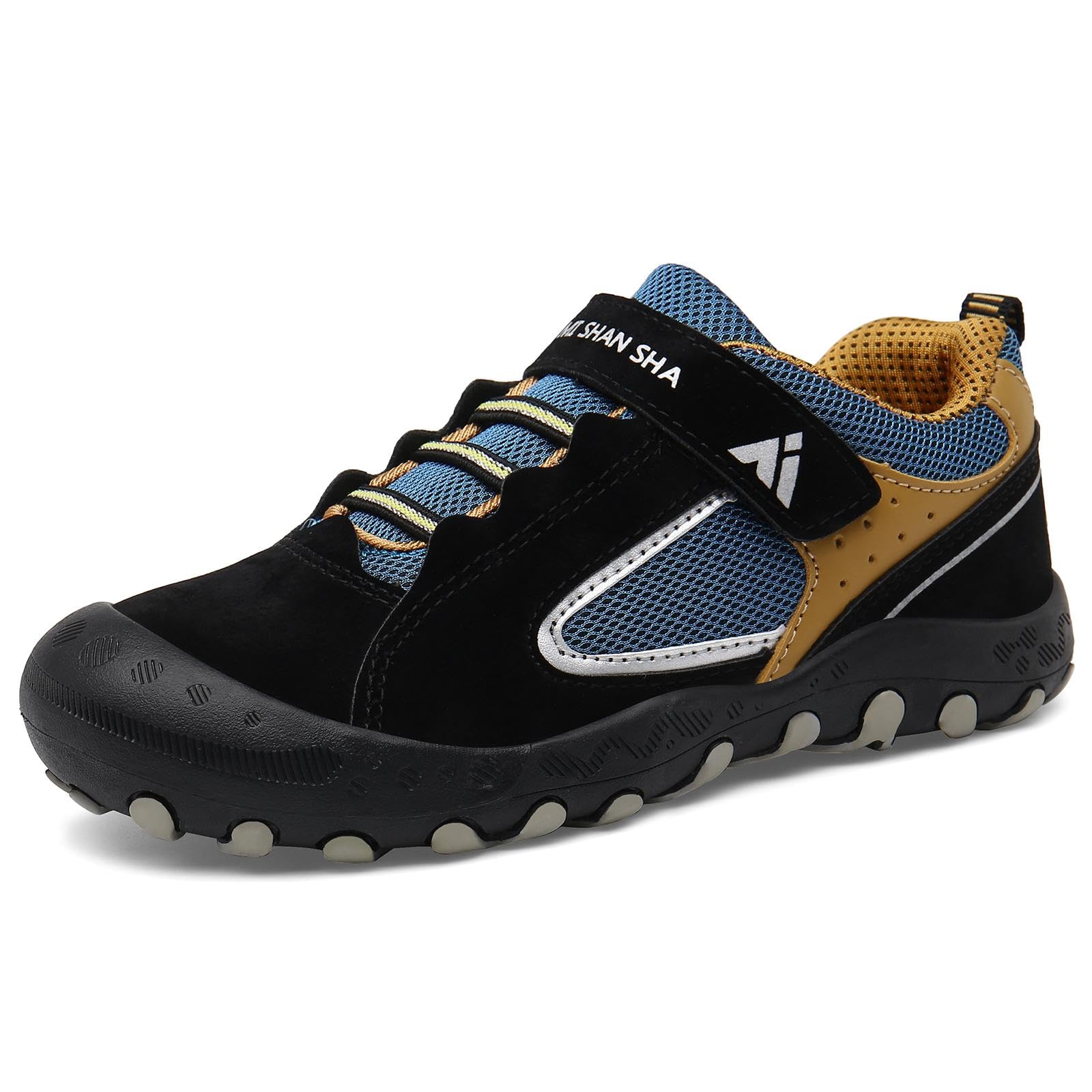 Mishansha Kinder Trekkingschuhe Jungen Wanderschuhe Atmungsaktiv rutschfest Mädchen Walkingschuhe, Gr.24-38