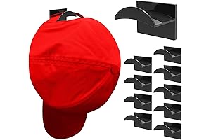 10 PCS Adhesive Hat Hooks for Wall