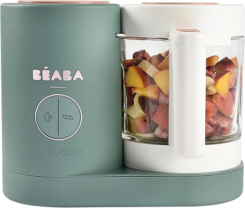 Miniatura 10 de BEABA Babycook Neo Máquina de alimentos para bebés de vidrio procesador de alimentos para bebés vaporizador 4 en 1 licuadora de alimentos para bebés