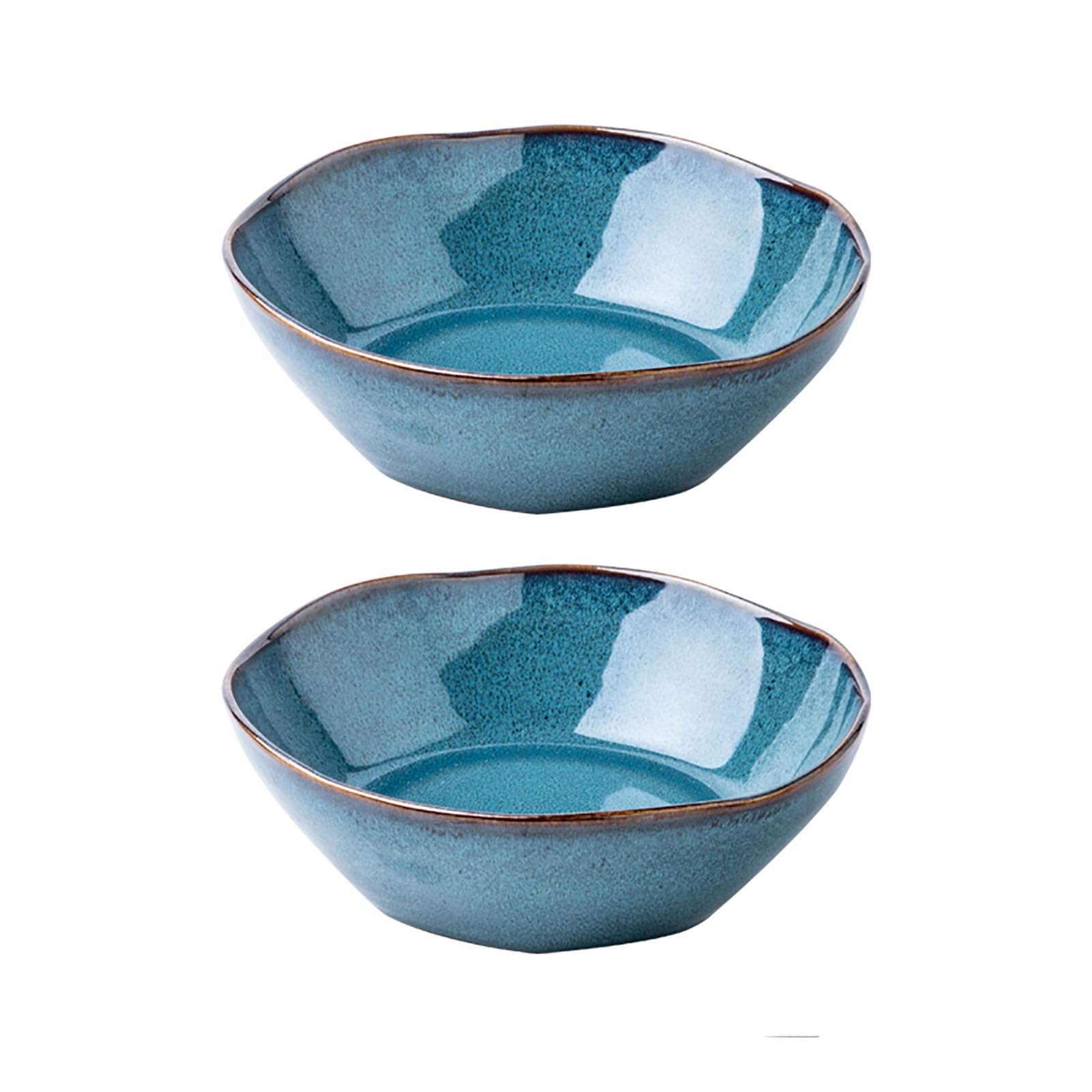 Multi Couleur Ceramique Bols pour Riz 2pcs Salad en Céramique 105 0ml Ramen Bowl Grande Vaisselle De Bol À Soupe Bol De Dessert en Porcelaine
