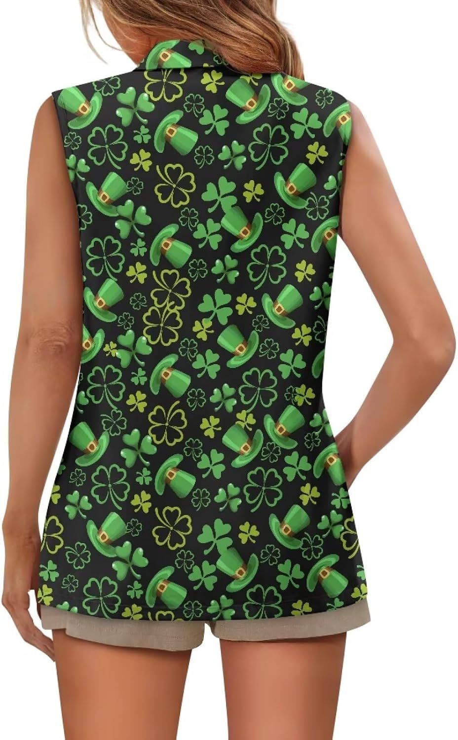Women's Sleeveless Suit Vest One Button Open Front Blazer Jacket V-Neck Womens Vest Tops Trendy Waistcoat
