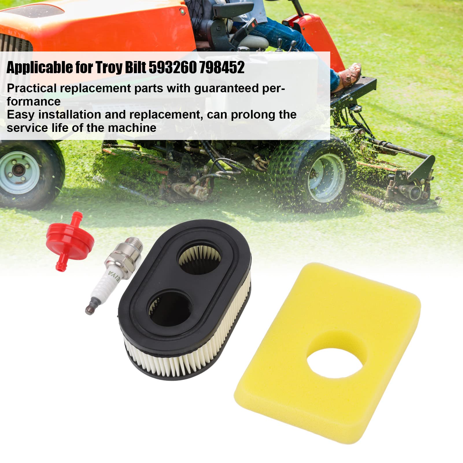 Filtre à Air Bougie D'allumage Filtre à Carburant Pour Tondeuse à Gazon