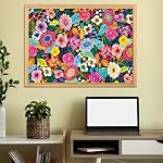 Puzzles pour adultes 1000 Pièces de fleurs en fleur pour décoration colorée 1000 Puzzles pour adultes, Cadeau pour anniversaire, Saint Valentin, Mariage, Fête des mères