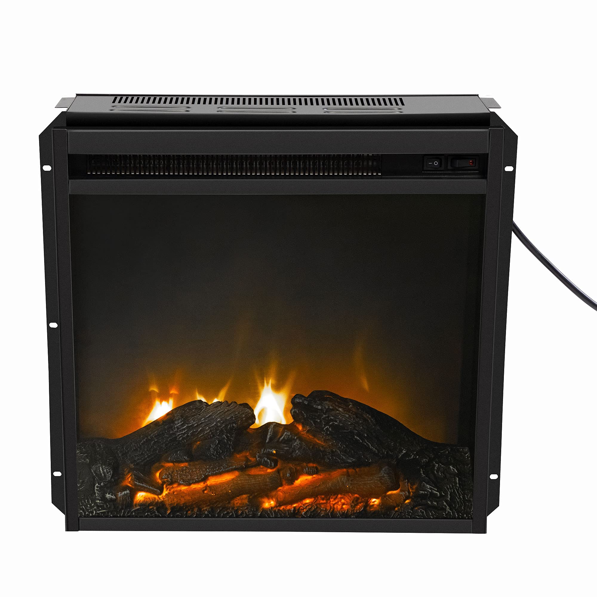 Amazon.com: 18 Electric Fireplace Insert Heater Stove with Hearth Flame,  Indoor Freestanding Recessed Electric Fireplace Heater with Overheating  Protection, Black : Home u0026 Kitchen