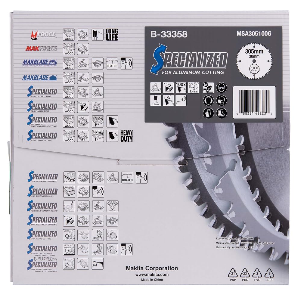 Makita Specialized brzeszczot piły 305 x 30 mm, 100Z, B-33358