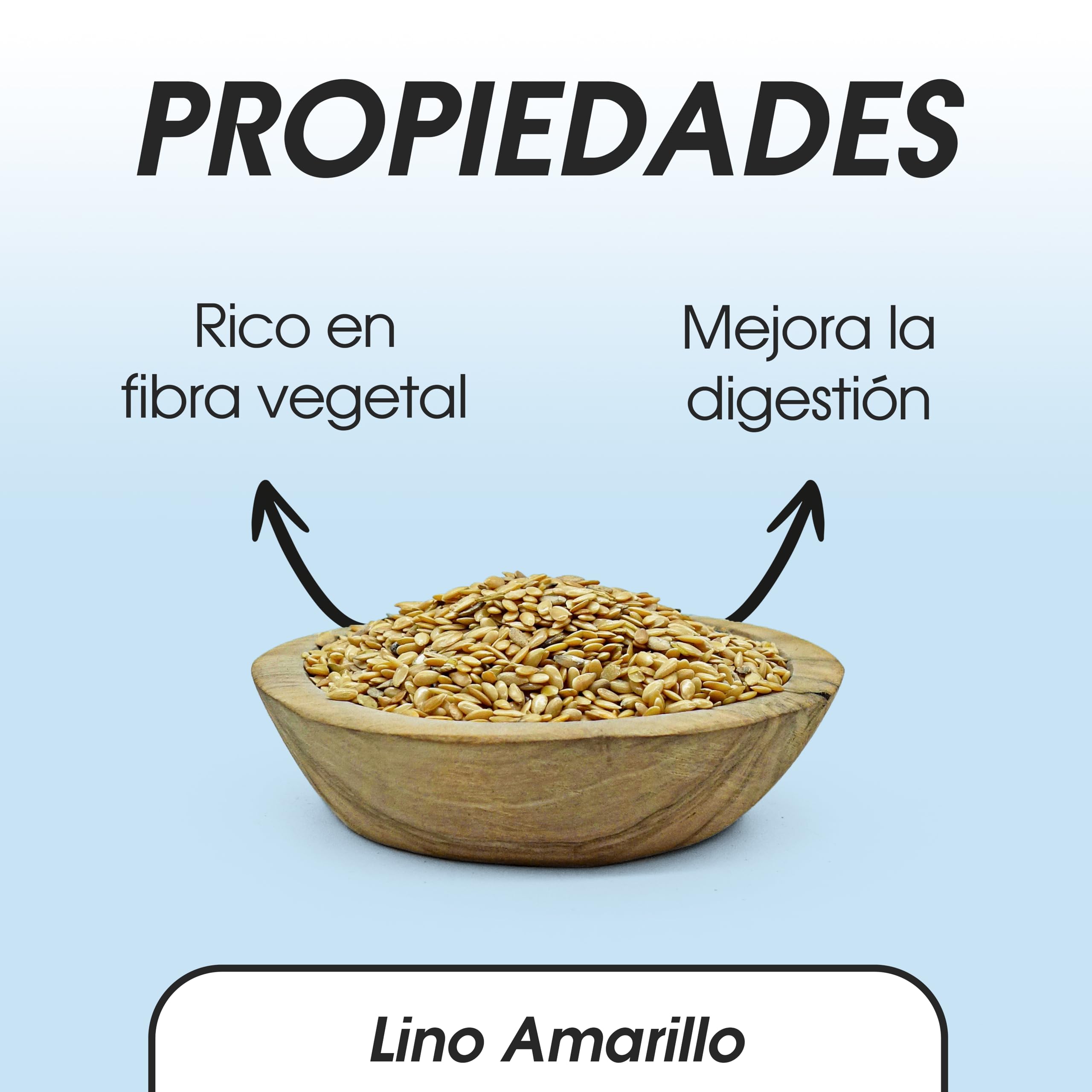 Semillas de Lino 900 gr - Linaza - Lino Amarillo a Granel
