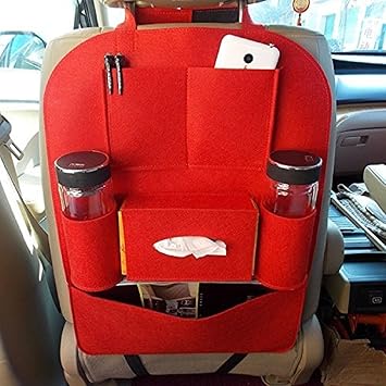 Italish Car Back Seat Organizer Auto Seat Organizer Strap Multi-Functional Seat Hang The Bag in The Car Storage Container
