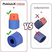 Vista 6 de Balas de dardos de repuesto compatibles con pistolas Nerf N-Strike Elite Series, 300 dardos de repuesto de balas de espuma premium con cubo