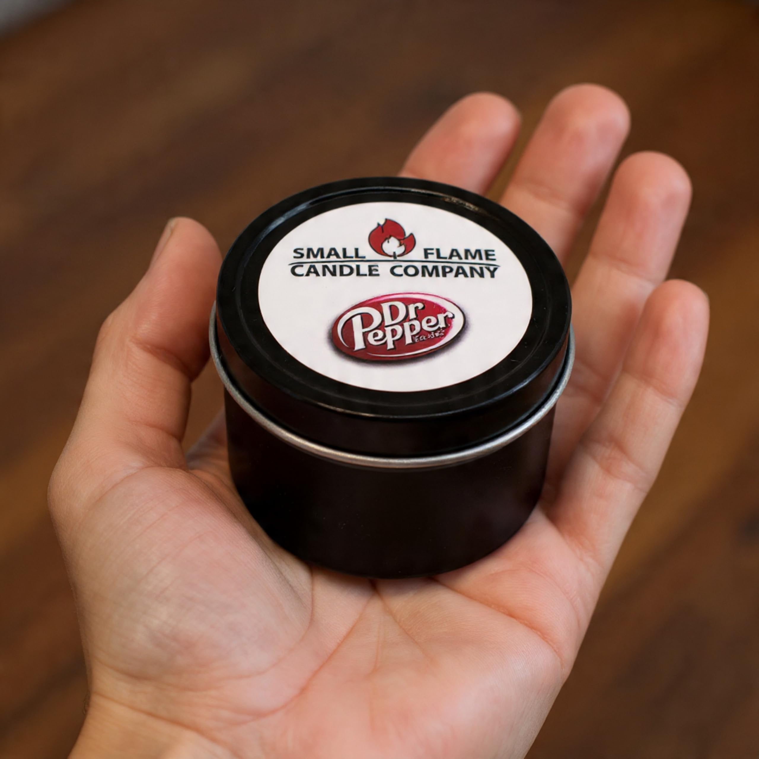 Hand-Crafted Natural Coconut Soy Candle from Small Flame Candle Company (Dr Pepper)