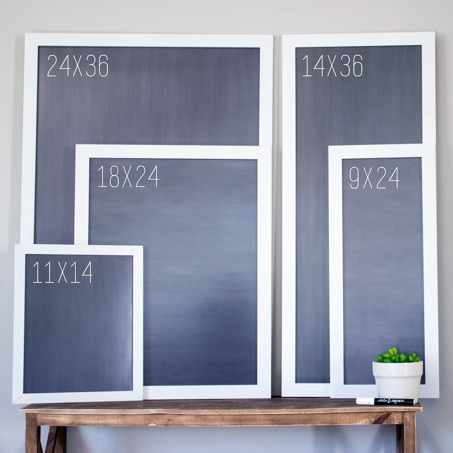 Dry Erase Calendar 18x24 or 24x36 | Framed Calendar | Dry Erase Board