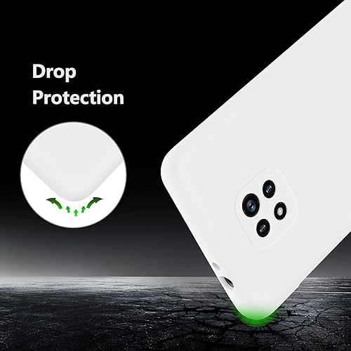 Miniatura 6 de E Segoi Moto G Power 2021 - Funda de goma de gel de silicona líquida a prueba de golpes, cojín de forro de tela de microfibra suave compatible con