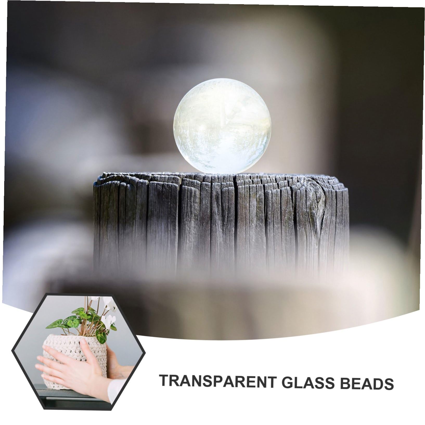 IMIKEYA 180piezas Canicas De Vidrio Transparente Bolas Redondas De Cristal para Decoración De Jarrones Acuarios y Manualidades