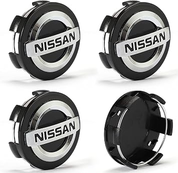 db11 Chipeng Nissan Wheel Center Cap Parts Set of 4, 60mm Rim Center Hub Cap Black