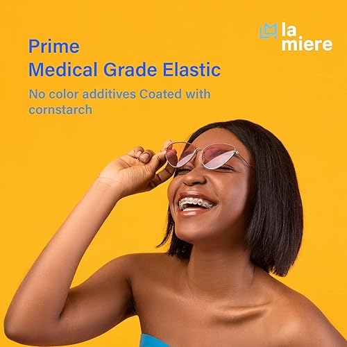 Miniatura 2 de Paquete de 400 bandas elásticas de ortodoncia dentales elásticas intraorales pesadas 65 onzas 316 pulgadas 0189in