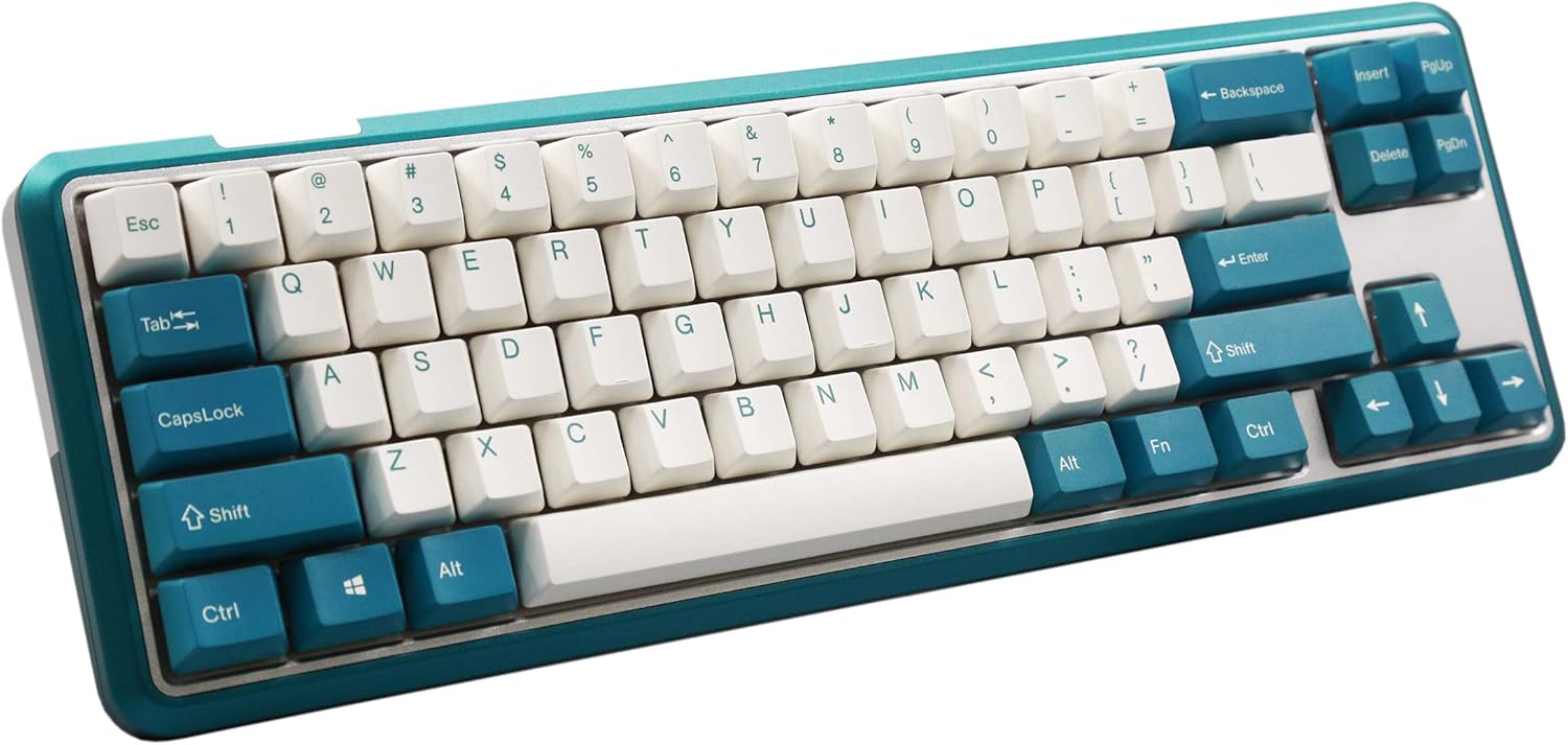 Varmilo Sword 2-68 Twilight Green White LED 65% Dye Sub PBT Aluminum Mechanical Keyboard (Varmilo EC Rose V2)