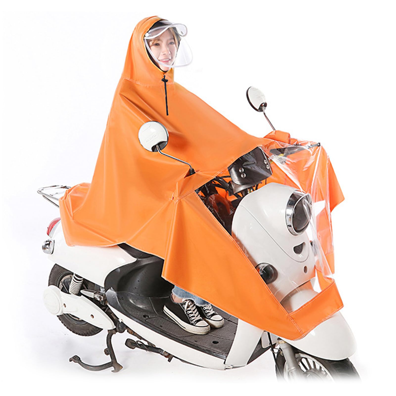 Ebike Rain Coat, 5xl Portable Protective Breathable Oxford Cloth, Scooter Motorcycle Cycling Jacket (Jeanokon3dsogythg-12)