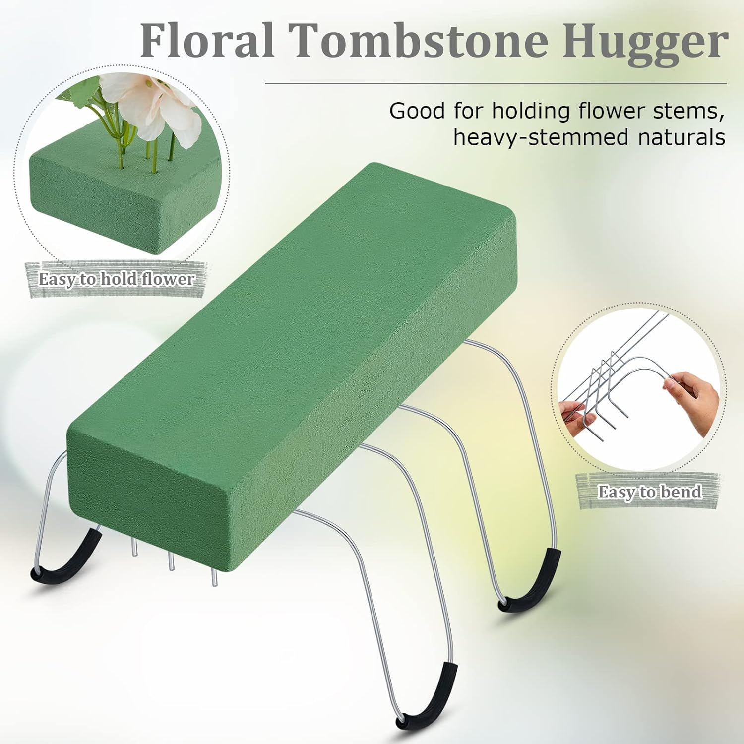 Buy Patelai 3 Pack Headstone Flower Saddle 12 Inch Headstones for