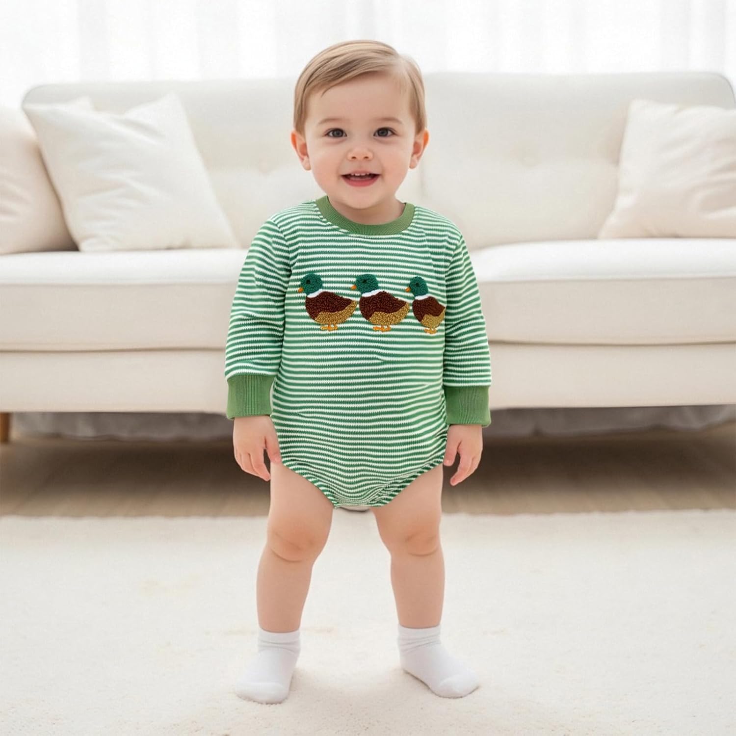 Baby Boy Clothes Fall Spring Baby Boy Bubble Romper Long Sleeve Jumpsuit One Piece Outfit Newborn Infant Clothing - Image 2