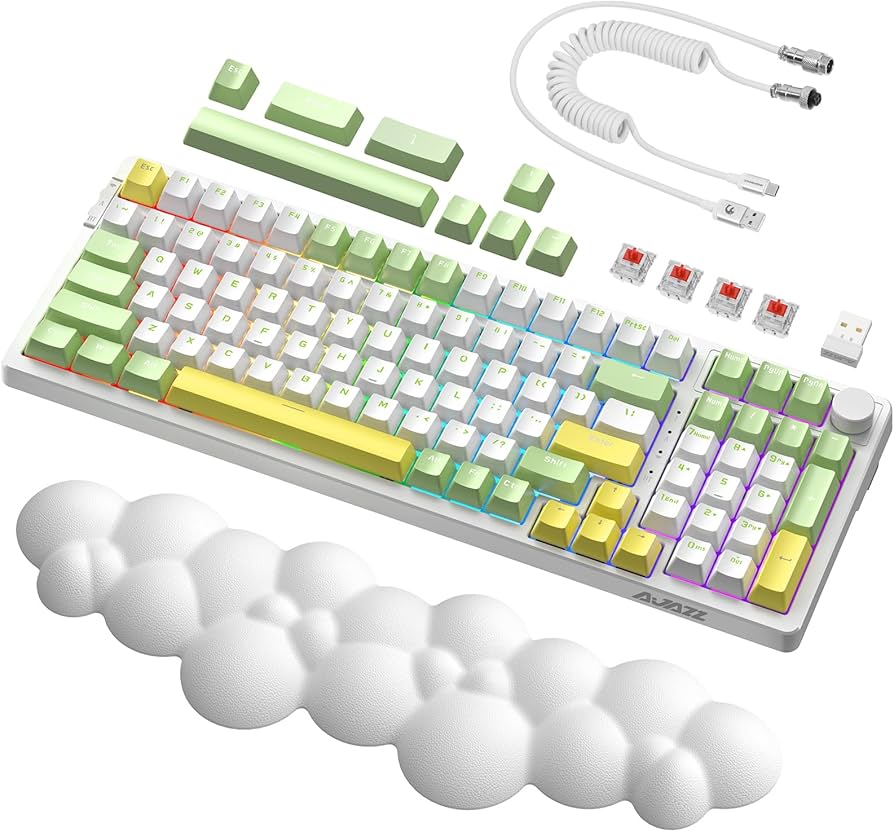 Amazon.com: A.JAZZ AK992 Mechanical PC Gaming Keyboard,99Keys Hot