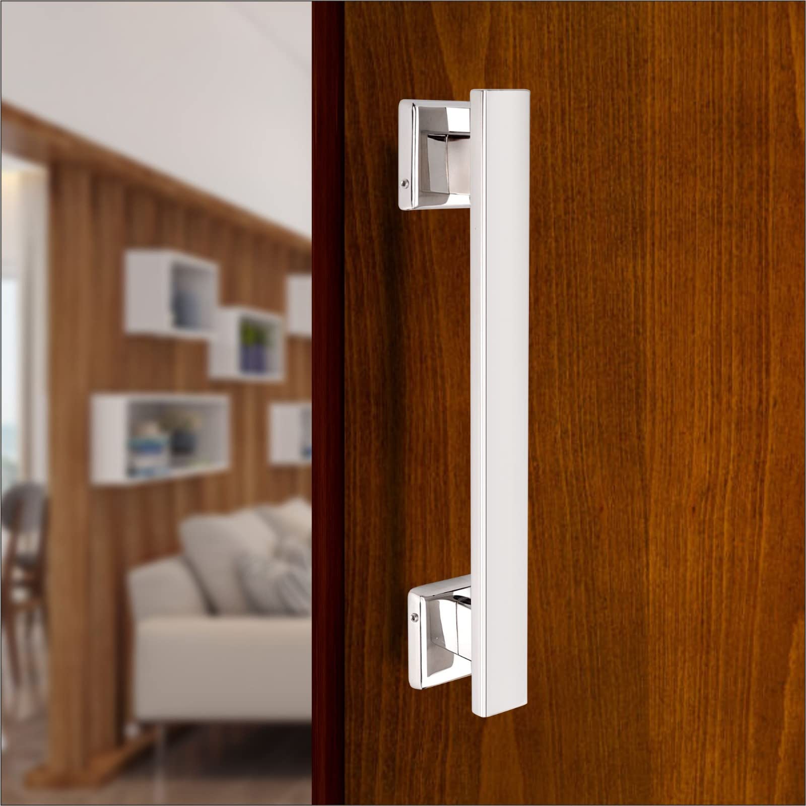 VIRAJ Stainless Steel 12 Inch Main Door Handles for Main Door | Glass Door Handle | Door Push Pull Handle for All Door [ Pack of 1,Satin Finish] (B0C7HK1SR7) Amazon Price History, Amazon Price Tracker