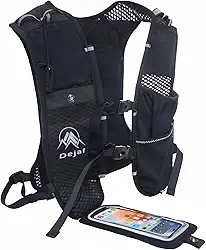 Dejaf Colete De Corrida Para Mulheres E Homens, Leve (194G/8 Bolsas) Mochila De Hidratação Suporte Para Celular Colete Para Caminhada Corrida De Trilha Ciclismo Corrida Maratona Corrida Essentials (