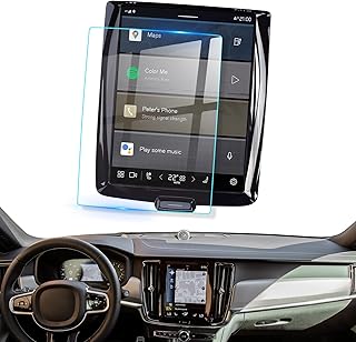 LFOTPP Sensus 8.7 Inch Screen Protector for Volv|o XC90(2021-2023), XC40(2021-2023), XC60(2021-2023), S60(2018-2023), S90(2017-2023), V60(2019-2023) V90(2019-2023) SPA Car Navigation Screen Protector Glass Infotainment Screen Center Touch Screen Protector Anti Scratch High Clarity