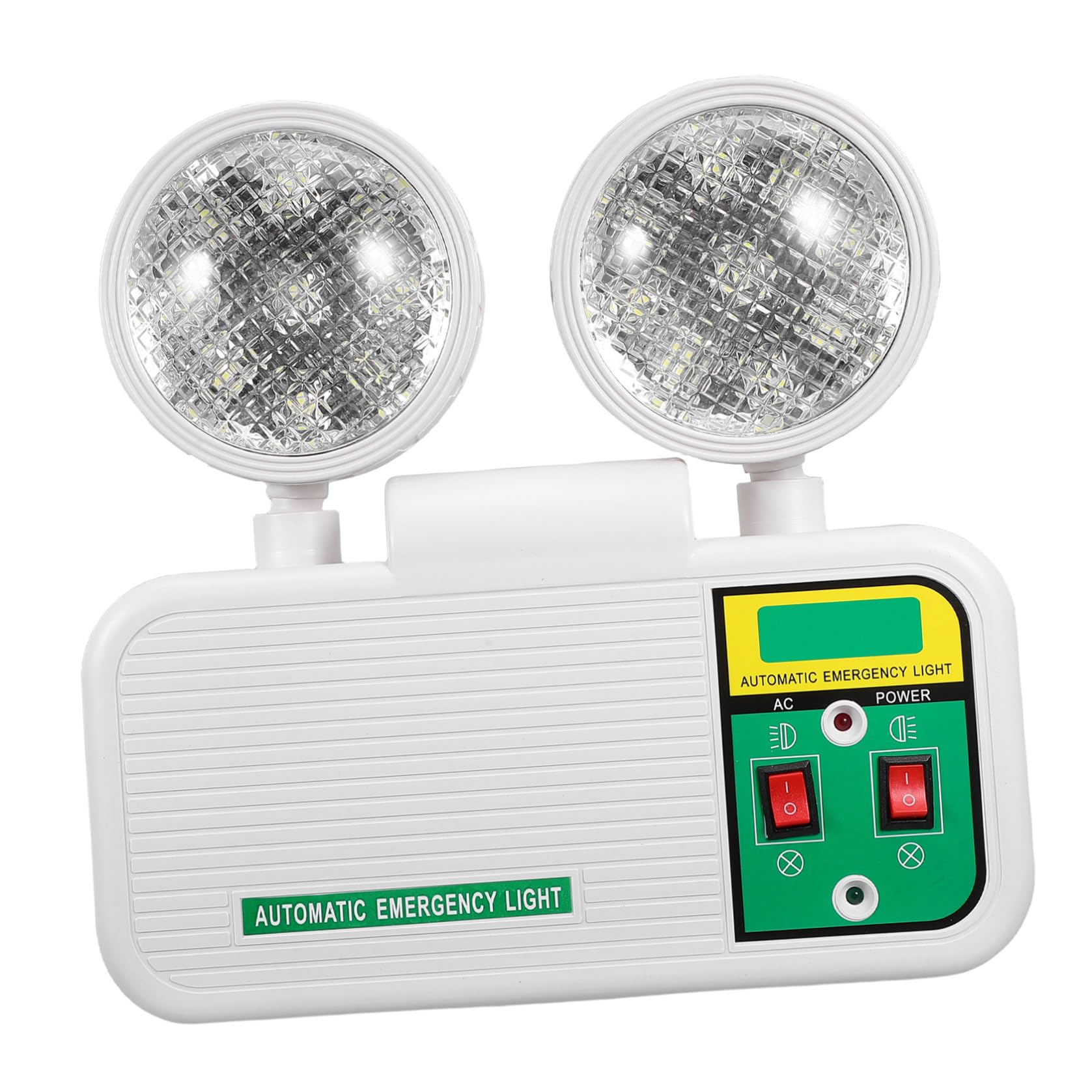 Ciieeo Luz de Emergencia LED de Doble Cabezal para Pasillos Iluminación de Seguridad de Montaje Pared Brillante para Escuelas y Hoteles