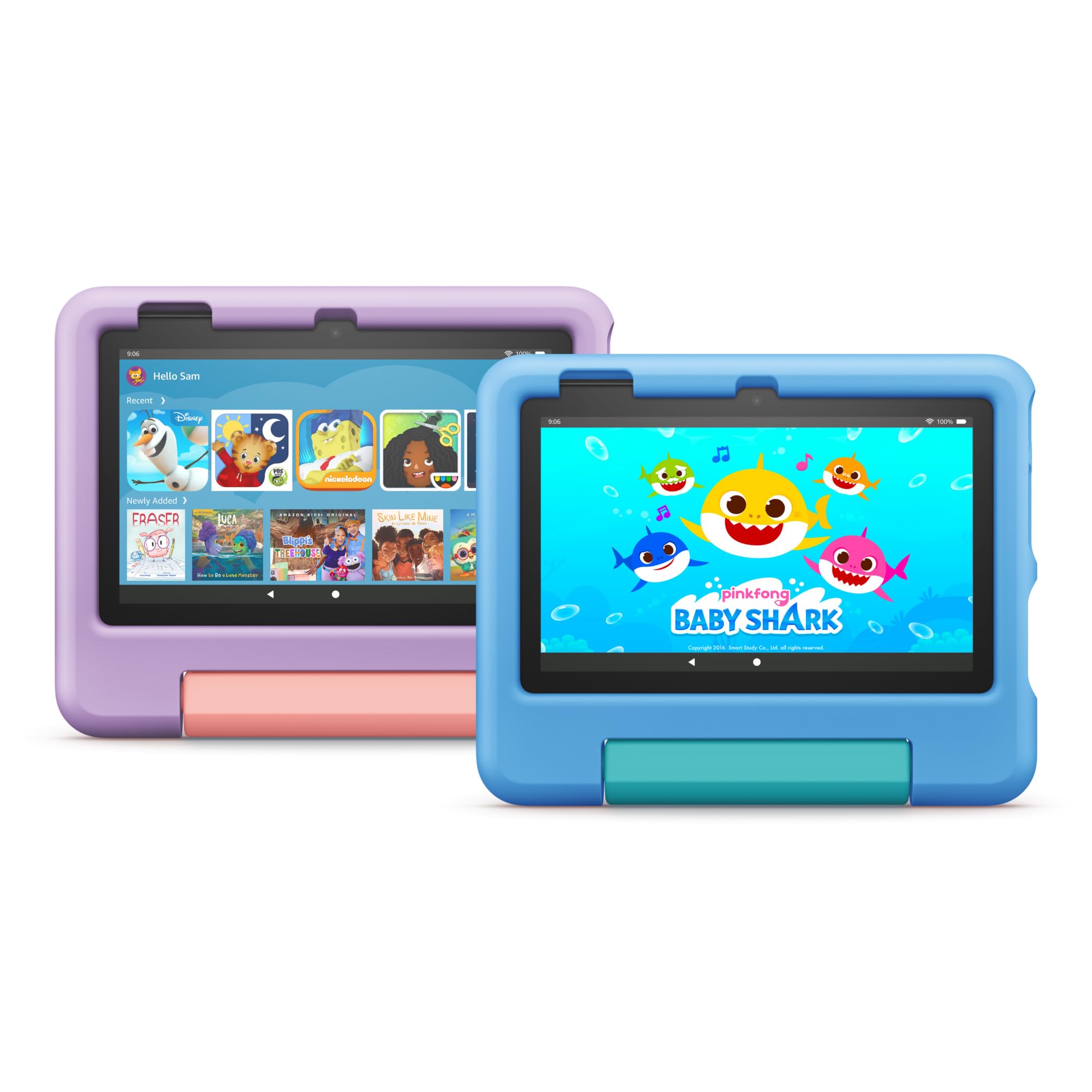 Amazon.com: Amazon Fire 7 Kids Tablet 16 GB 2-Pack (Blue and Purple)