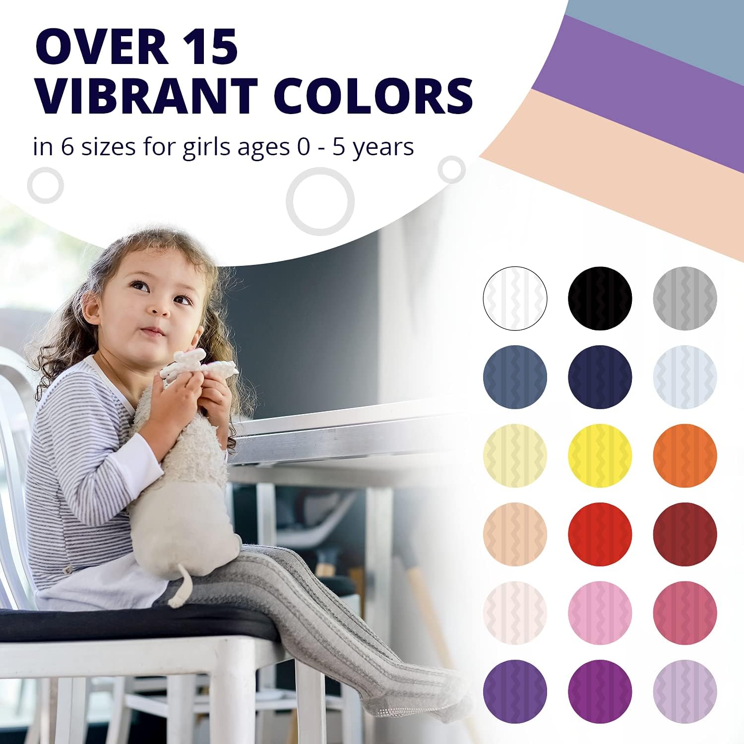 LA ACTIVE Baby Girls Tights - Cozy Warm Cotton Cable Knit Winter Tights - Non-Skid Grip - Toddler Infant Newborn Kids - Image 4