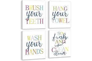 LHIUEM Rainbow Bathroom Wall Decor