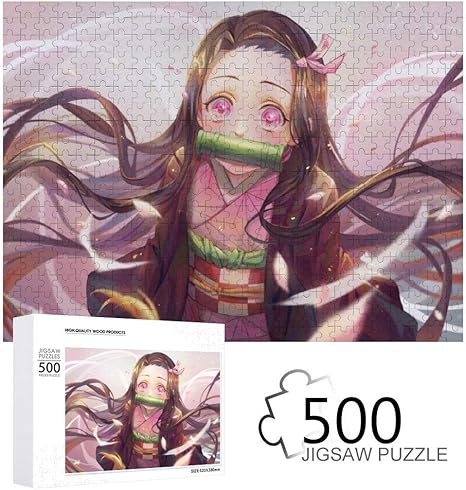 Amazon Co Jp 鬼滅の刃 ン ジグソー 木製のパズル 大人用 子供用 チャレンジングファミリーゲーム 面白い 木のパズル 娯楽 誕生日プレゼント 500 Pcs おもちゃ