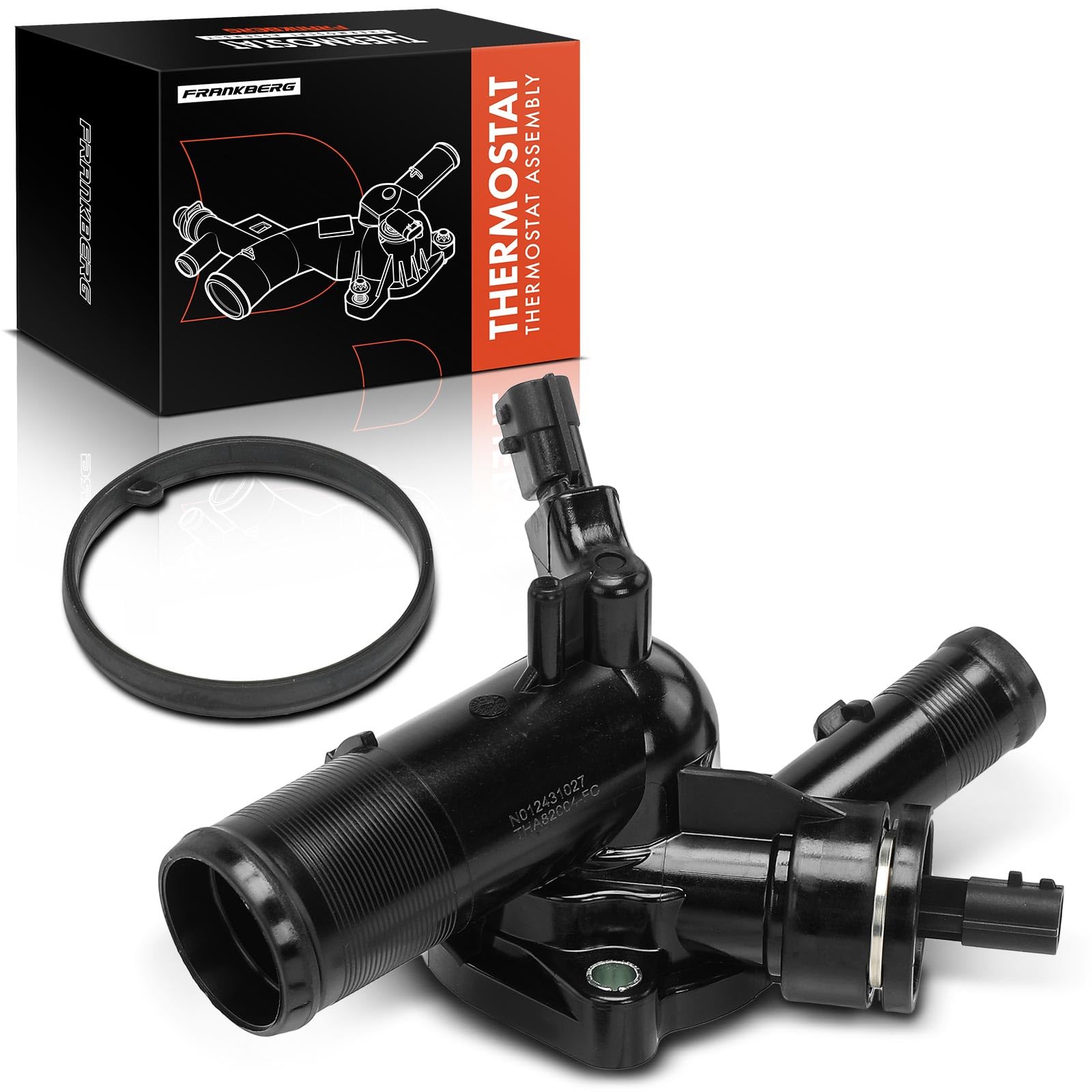 Frankberg Regolatore del liquido di raffreddamento 8200400294 | Compatibile con: Clio III BR0/1 CR0/1, Twingo II Box/Hatchback CNO, Modalità/Grand Mode F/JP0, Twingo II CN0