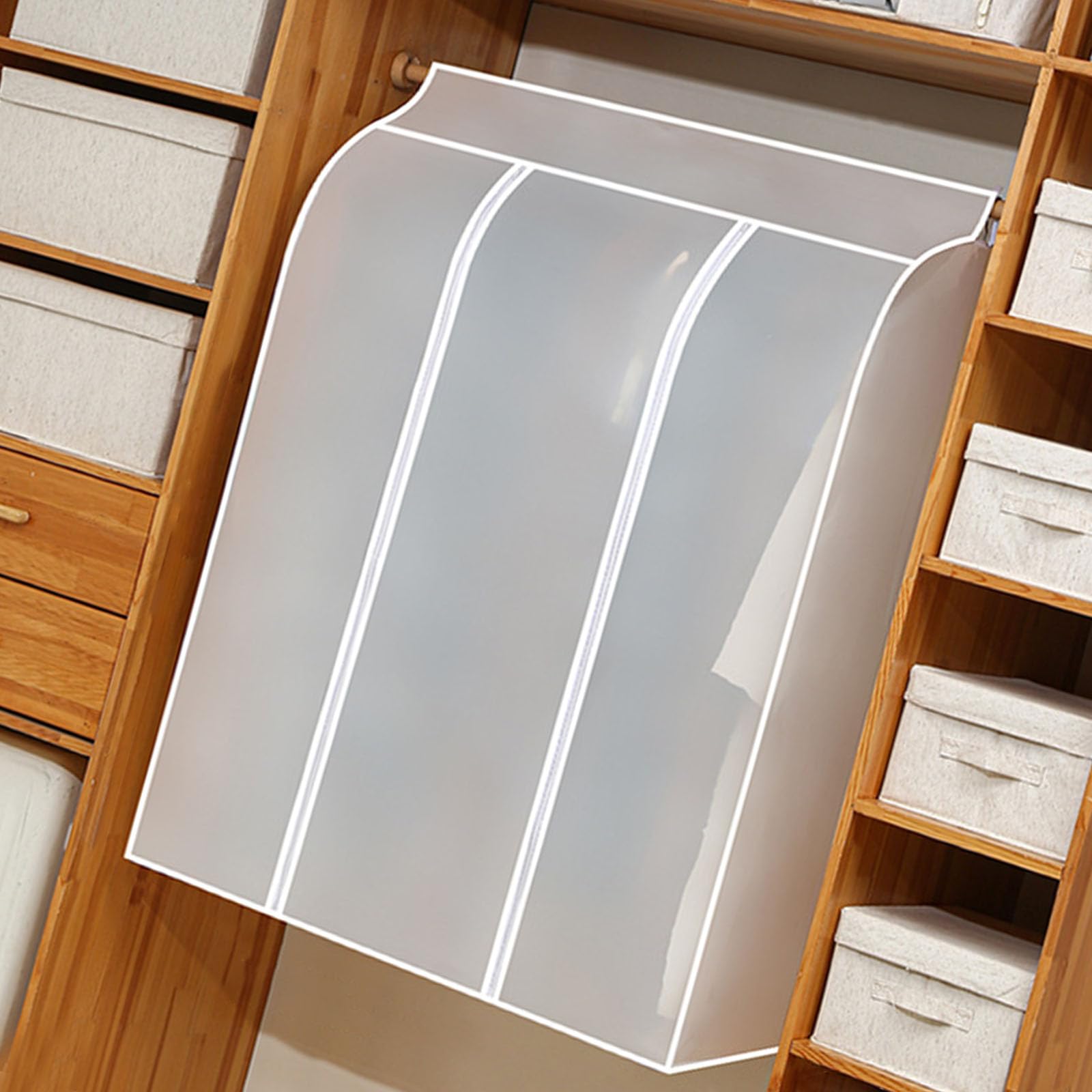 Clear PEVA Hanging Wardrobes Protectors Dustproof Garment Cover with Multiple Size Option for Clothes Storage Multiple Size Hanging Dustproof Clothes Protectors