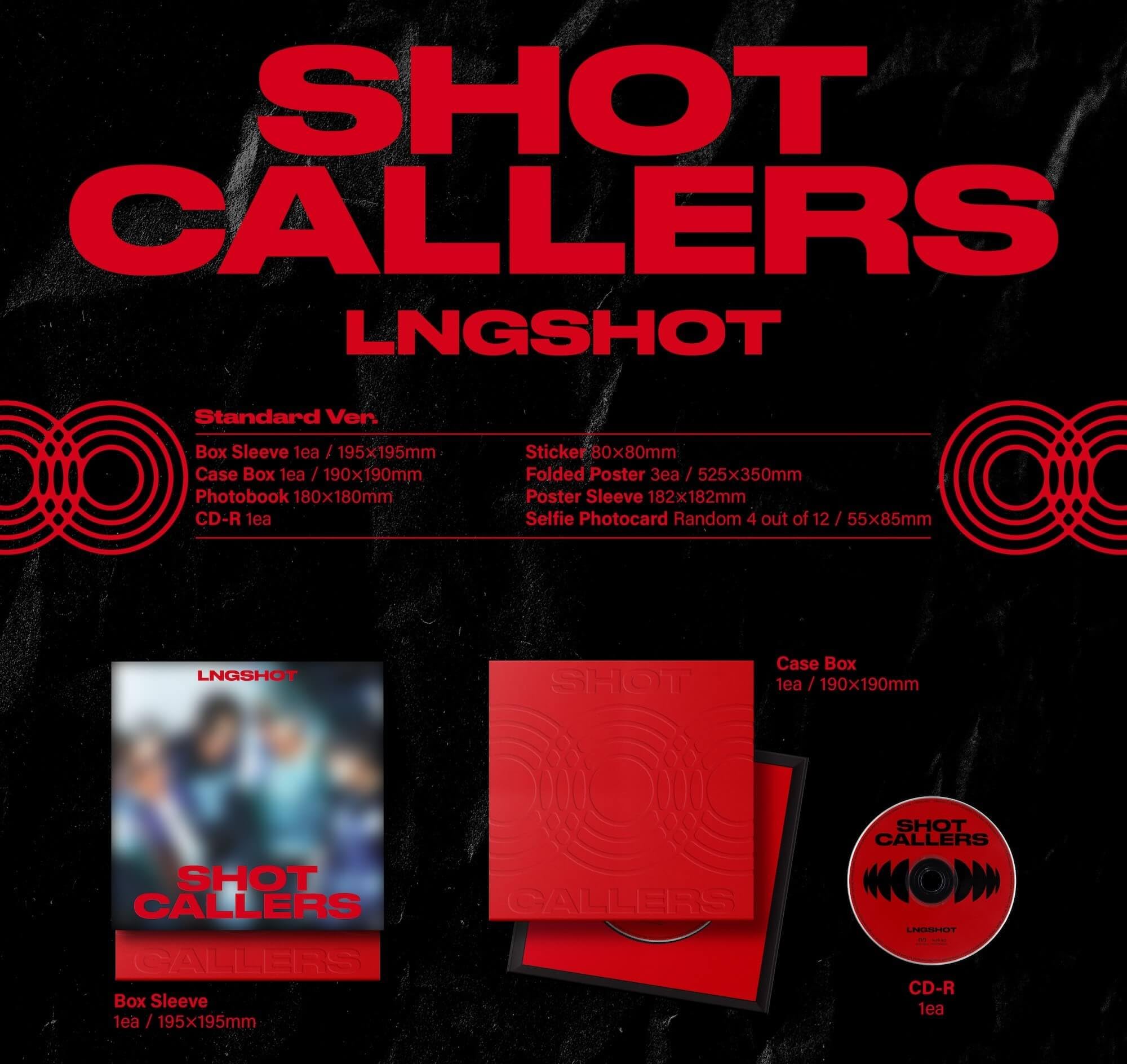 LNGSHOT Album - SHOT CALLERS Standard Ver.+Pre Order Benefits+