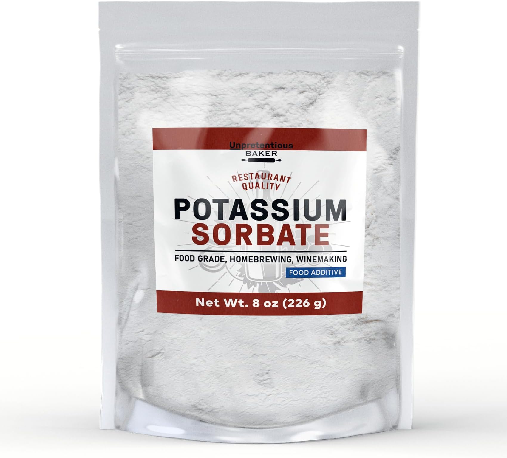 Unpretentious Potassium Sorbate, 8 oz, Additive & Preservative, Winemaking, Homebrewing