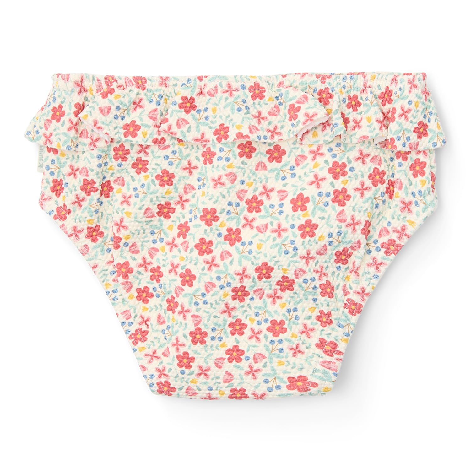 Little Dutch Bikinihose Badehose mit Rüschen für Baby Mädchen (Gr. 74/80) rosa - Sunny Flowers
