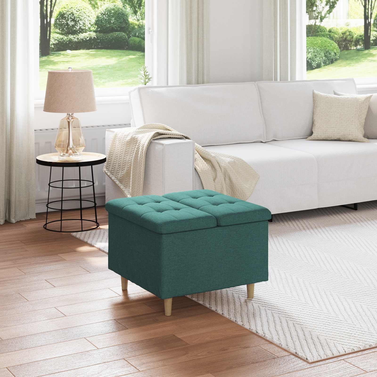 Tabouret de bar stable vert foncé pour régler le manque de rangement