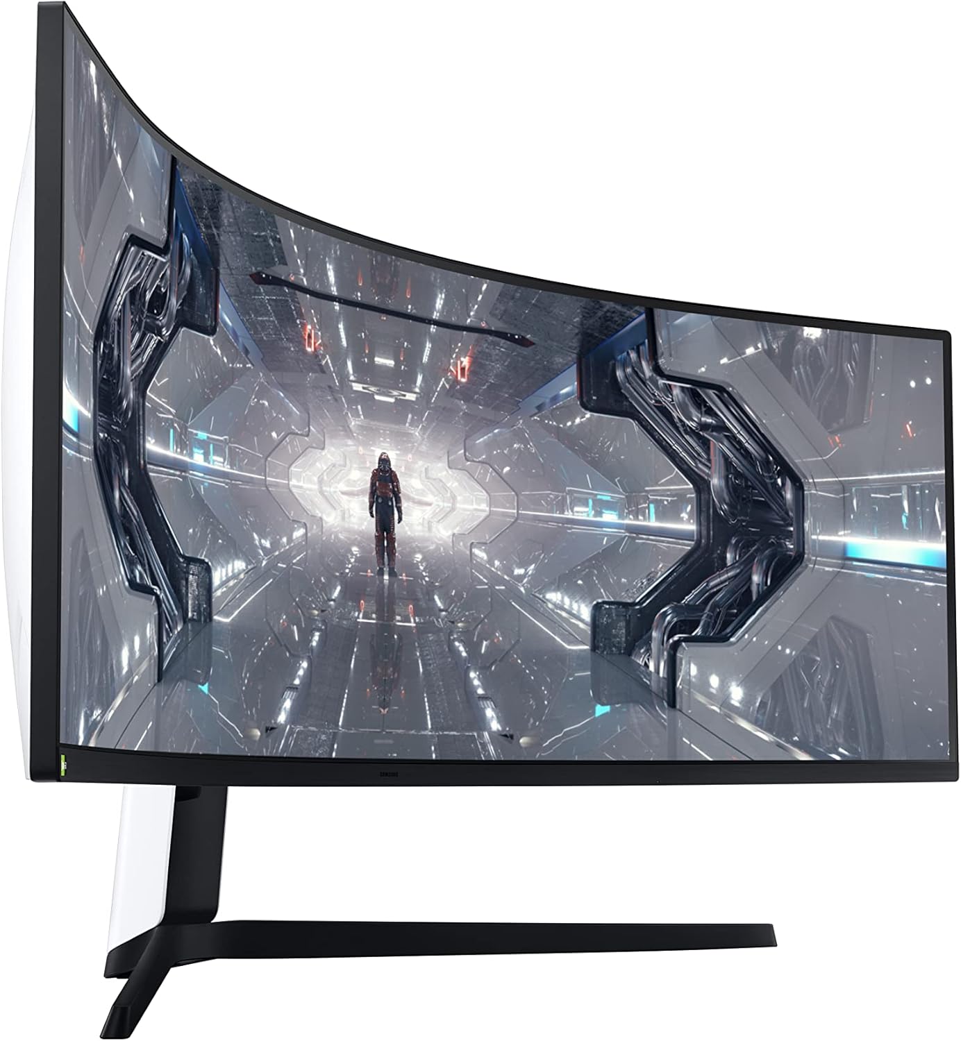 Samsung Monitor Gaming Odyssey G9 (C49G95), Curvo (1000R), 49, 5120x1440 (Dual QHD), 32:9, HDR1000, HDR10+, VA, 240 Hz, 1 ms, Freesync Pro, G-Sync, HDMI, USB 3.0, Display port, Ingresso Audio, HAS Samsung Monitor Gaming Odyssey G9 (C49G95), Curvo (1000R), 49, 5120x1440 (Dual QHD), 32:9, HDR1000, HDR10+, VA, 240 Hz, 1 ms, Freesync Pro, G-Sync, HDMI, USB 3.0, Display port, Ingresso Audio, HAS