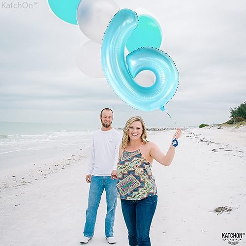 Miniatura 213 de KatchOn, Globo dorado gigante del número 8 de 40 pulgadas, globo dorado del número 8 para decoraciones de cumpleaños de 8 años para niñas