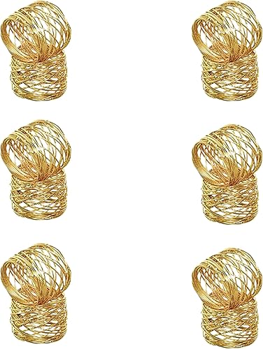 Servilleteros decorativos hechos a mano servilleteros de malla a granel para decoración de fiestas mesa de comedor uso diario reuniones familiares