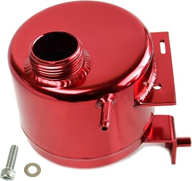 Kuda Moda Red Anodized Aluminum Alloy Coolant Reservoir Expansion Tank Compatible with Mini Cooper S R56 R57 R58 R59
