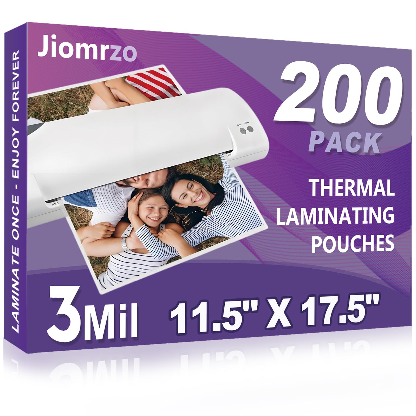 200 Pack Premium Laminating Sheets, 11.5 x 17.5 Inch, 3 Mil