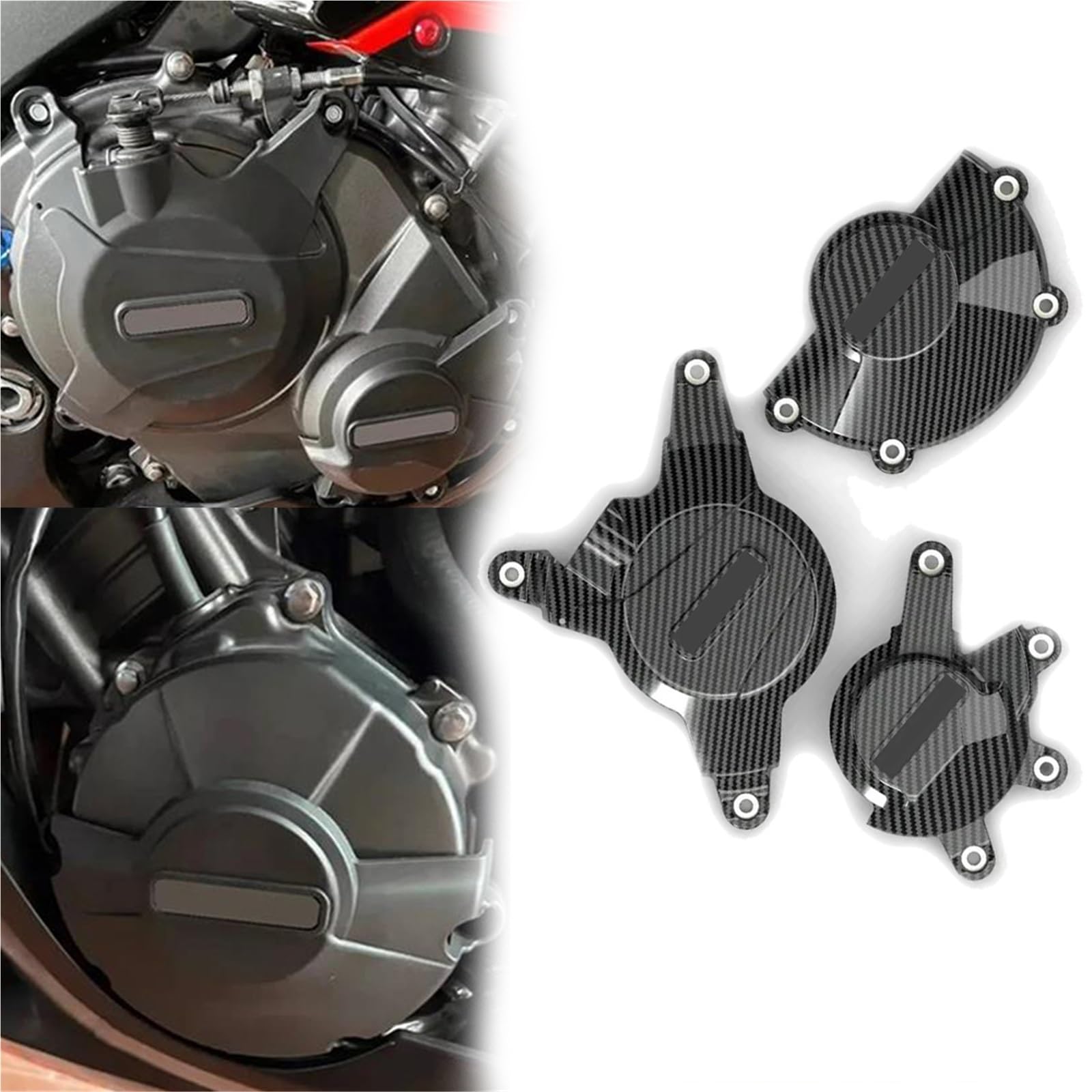 Kit caches carter CBR600RR protection moteur moto haut de gamme 2007-2024