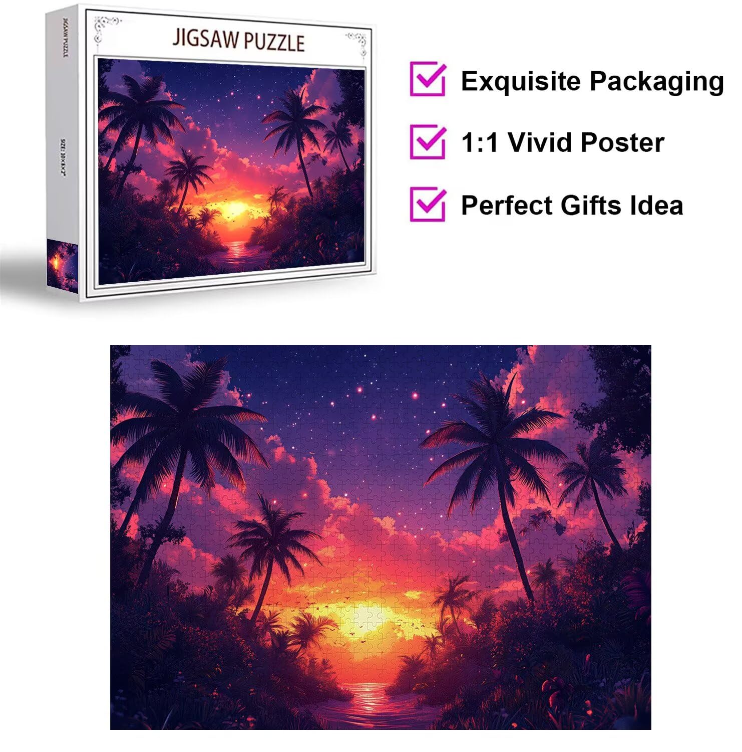 Puzzle 4000 sztuk 141 x 87 cm, puzzle dla dorosłych gwiazdy leśne, n-795