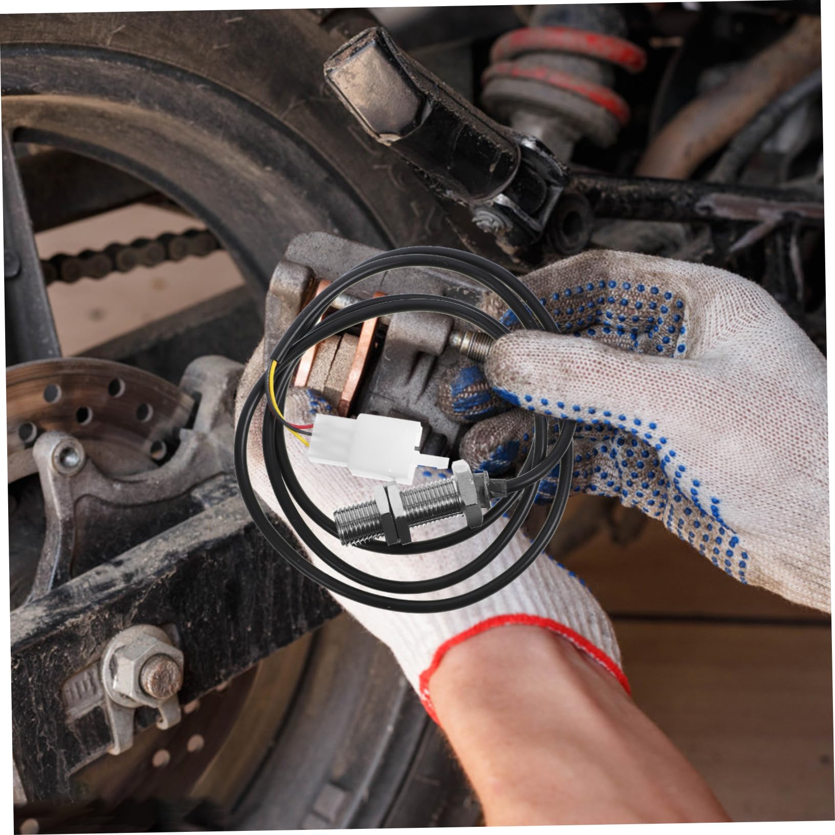 GLEAVI 5piezas Sensor De Odométrico Digital Para Motocicletas y Atvs Sensor De Tacómetro Instalación y Accesorio De Precisión Para Medición De y