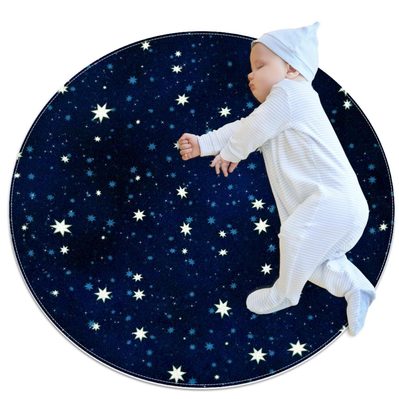 Tapis de salle de bain antidérapant chambre canapé rond 1m