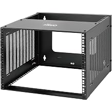Tecmojo 8U Wall Mount Rack,8U Rack 13.9 inch Depth,132lbs60kg Weight Capacity,19" Network Rack for Shallow Server and IT Equipment, Network Switches,Patch Panel Bracket,Black